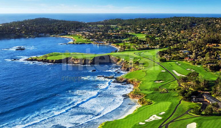 artificial turf golf course Pebble Beach California